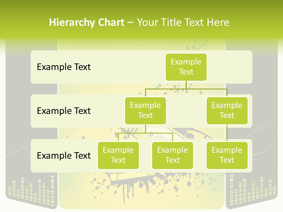 A Yellow And Black Background With A Cassette PowerPoint Template