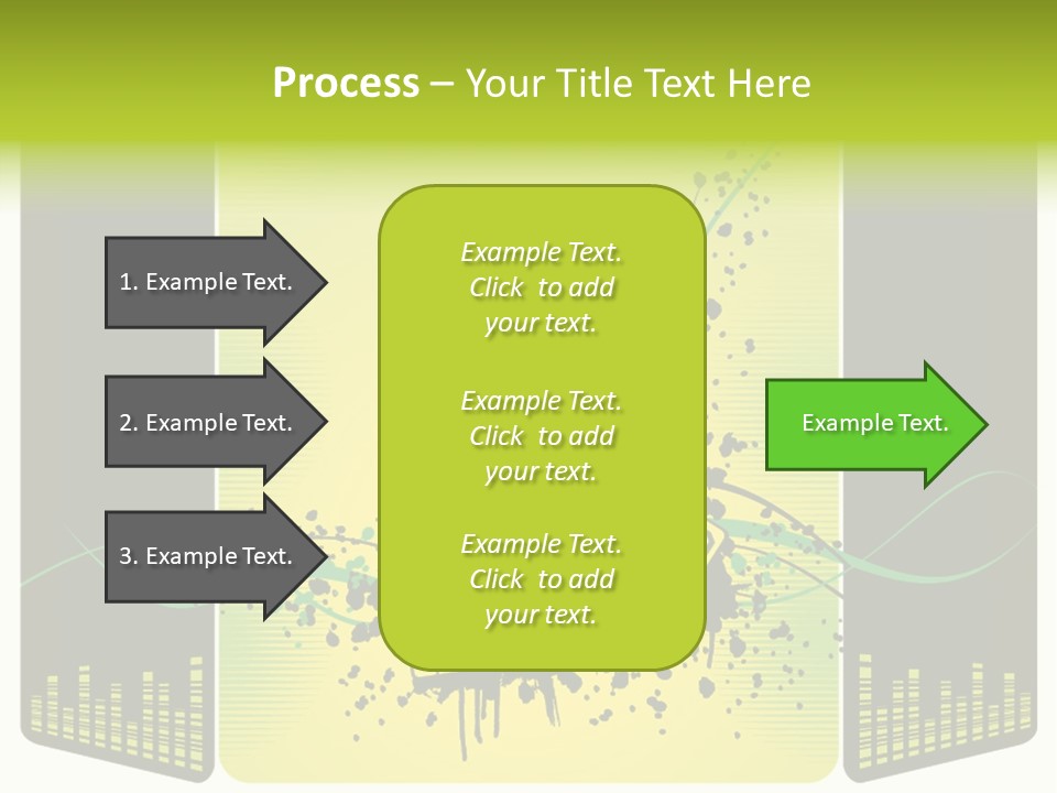 A Yellow And Black Background With A Cassette PowerPoint Template