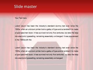 Theatrical Entrance Enter PowerPoint Template