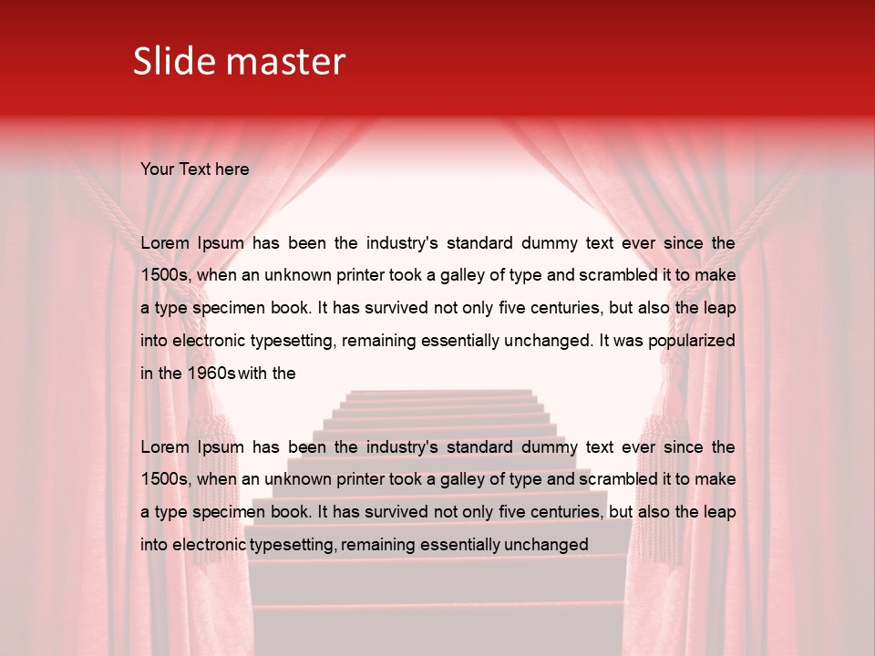 Theatrical Entrance Enter PowerPoint Template