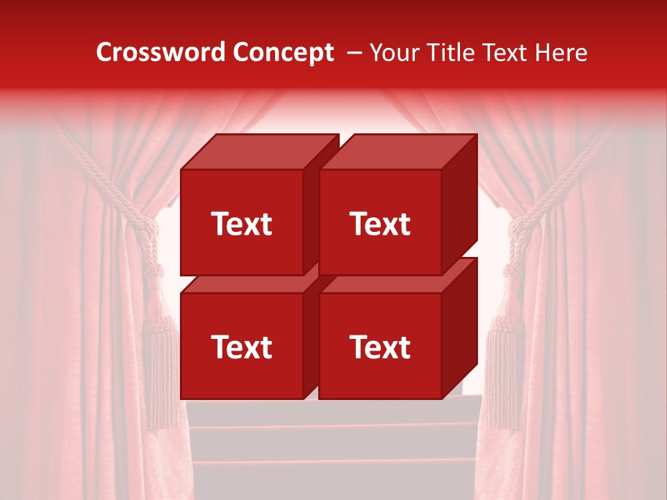 Theatrical Entrance Enter PowerPoint Template