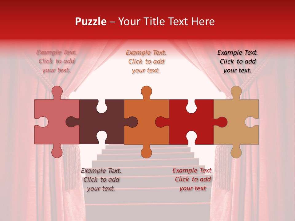 Theatrical Entrance Enter PowerPoint Template