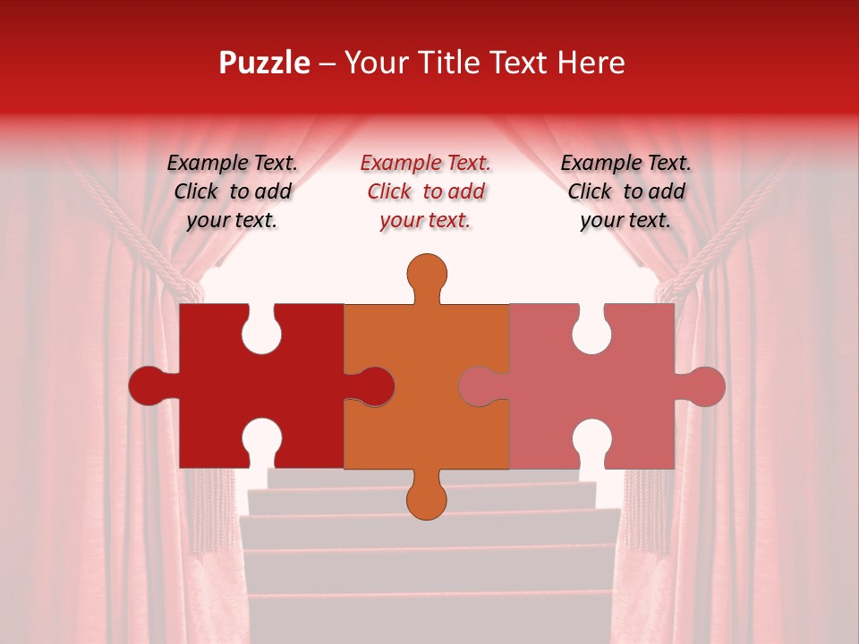 Theatrical Entrance Enter PowerPoint Template