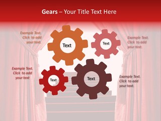 Theatrical Entrance Enter PowerPoint Template