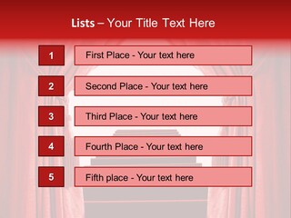 Theatrical Entrance Enter PowerPoint Template