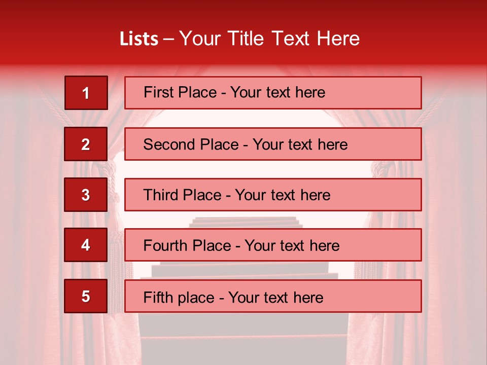 Theatrical Entrance Enter PowerPoint Template