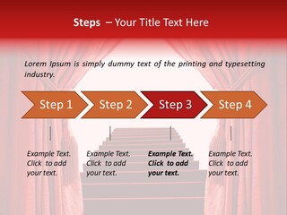 Theatrical Entrance Enter PowerPoint Template