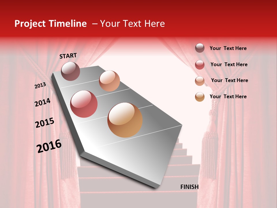 Theatrical Entrance Enter PowerPoint Template