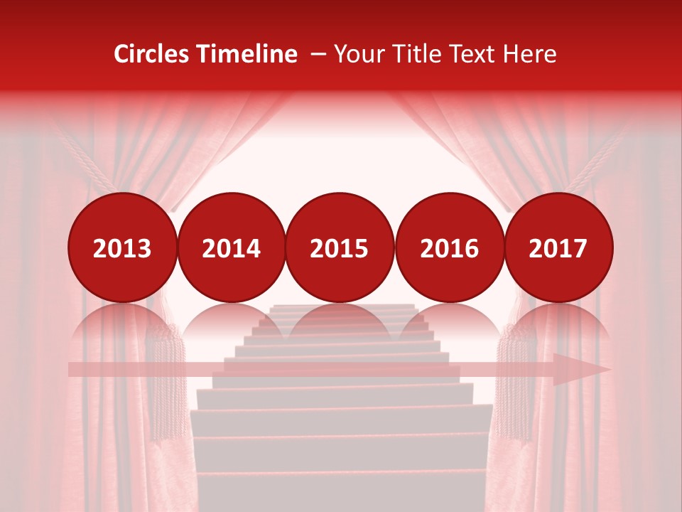 Theatrical Entrance Enter PowerPoint Template