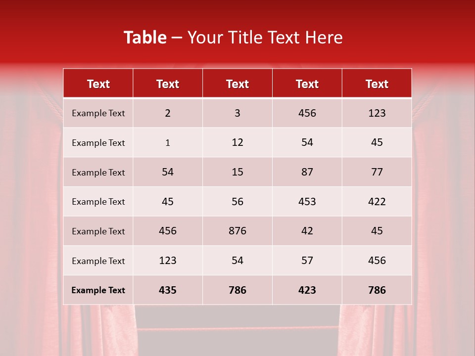 Theatrical Entrance Enter PowerPoint Template