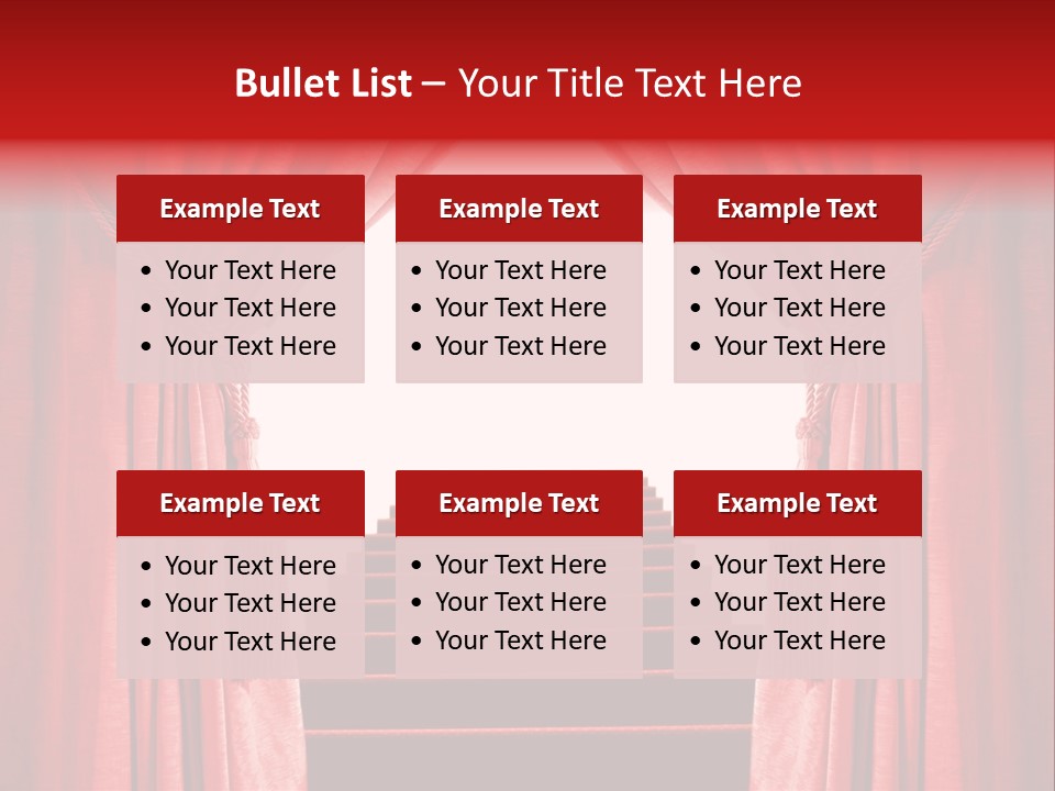 Theatrical Entrance Enter PowerPoint Template
