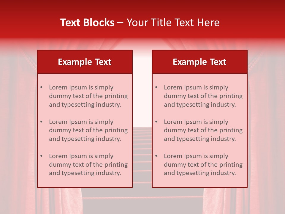 Theatrical Entrance Enter PowerPoint Template