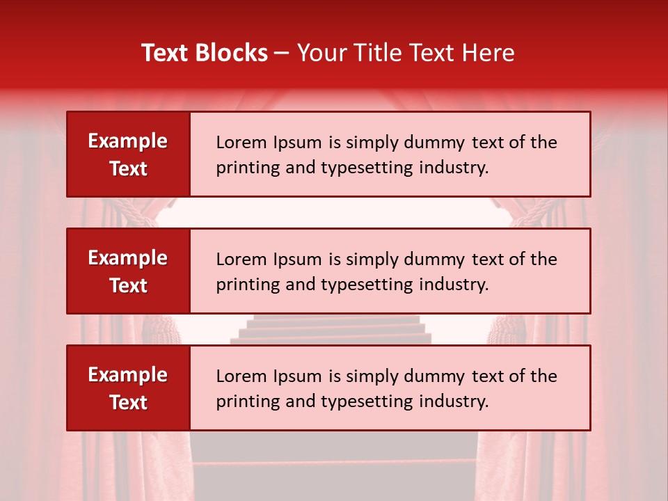 Theatrical Entrance Enter PowerPoint Template