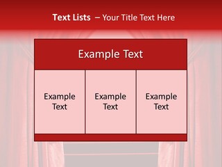 Theatrical Entrance Enter PowerPoint Template