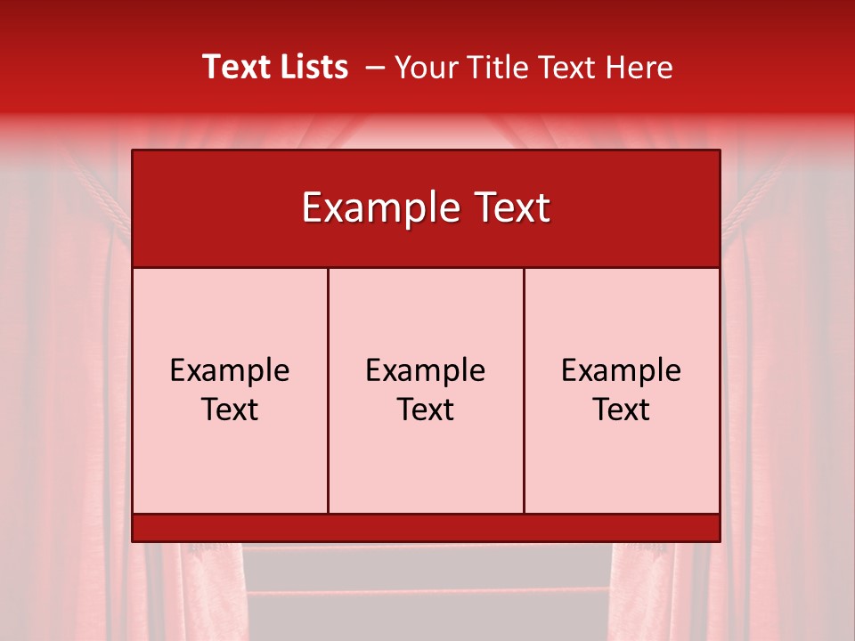 Theatrical Entrance Enter PowerPoint Template
