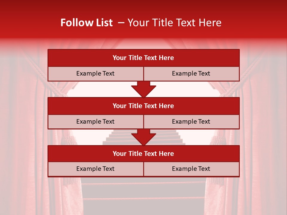 Theatrical Entrance Enter PowerPoint Template
