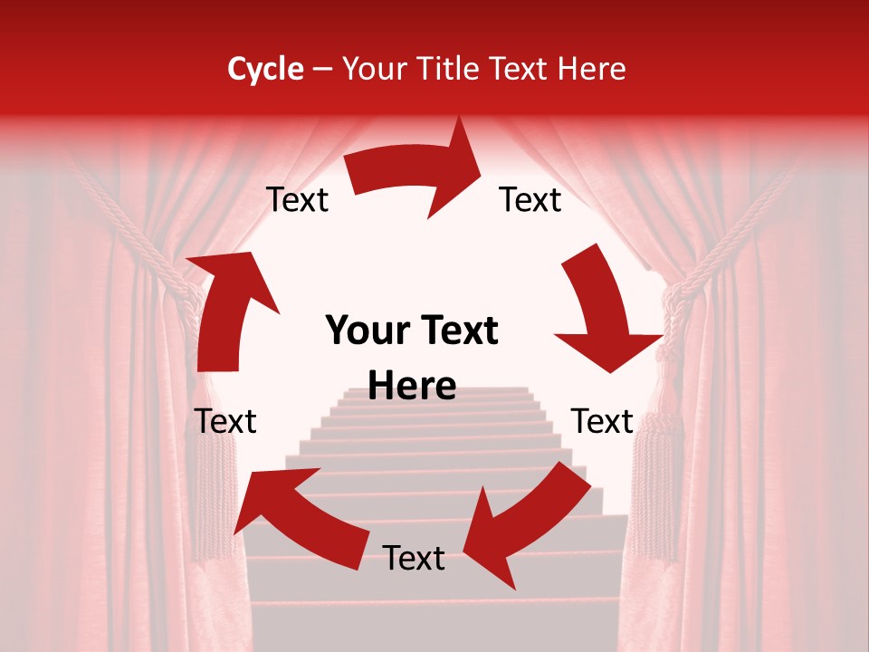 Theatrical Entrance Enter PowerPoint Template