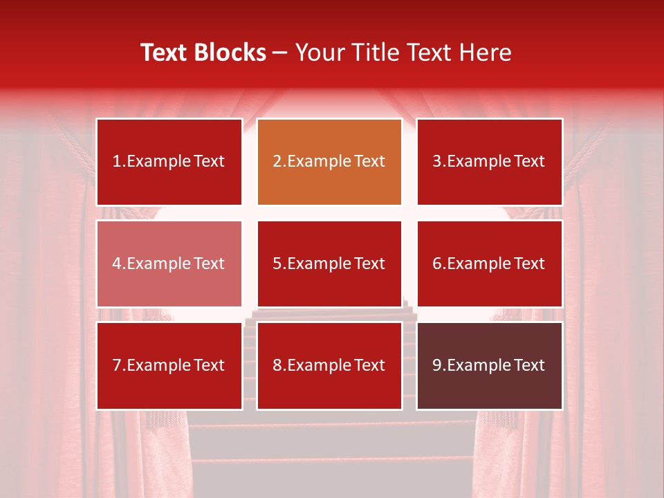 Theatrical Entrance Enter PowerPoint Template