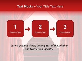 Theatrical Entrance Enter PowerPoint Template