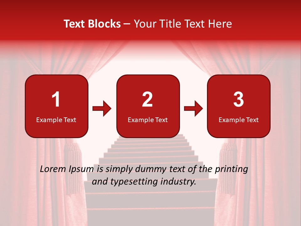 Theatrical Entrance Enter PowerPoint Template