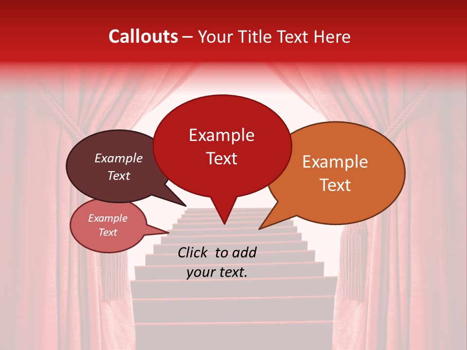 Theatrical Entrance Enter PowerPoint Template