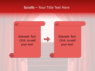 Theatrical Entrance Enter PowerPoint Template