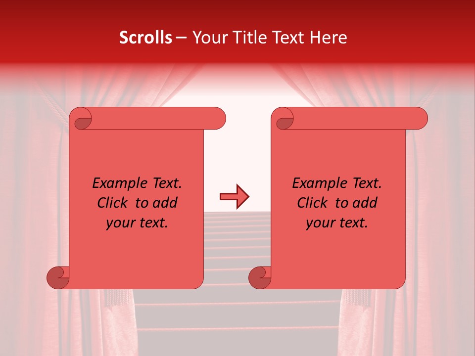 Theatrical Entrance Enter PowerPoint Template