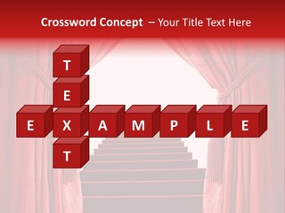 Theatrical Entrance Enter PowerPoint Template