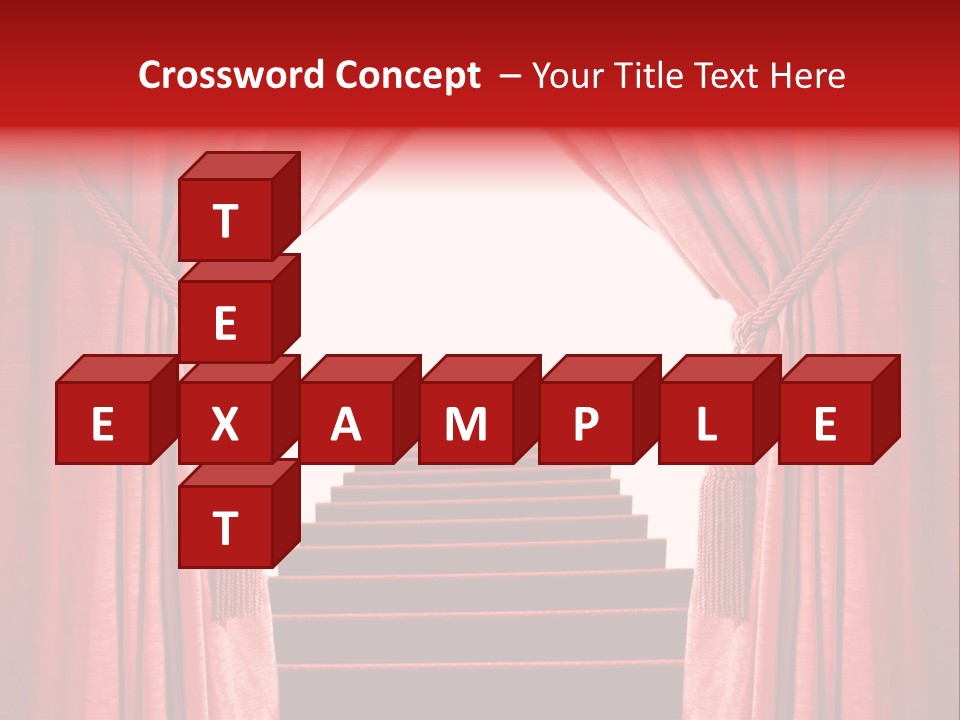 Theatrical Entrance Enter PowerPoint Template