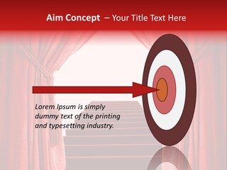 Theatrical Entrance Enter PowerPoint Template