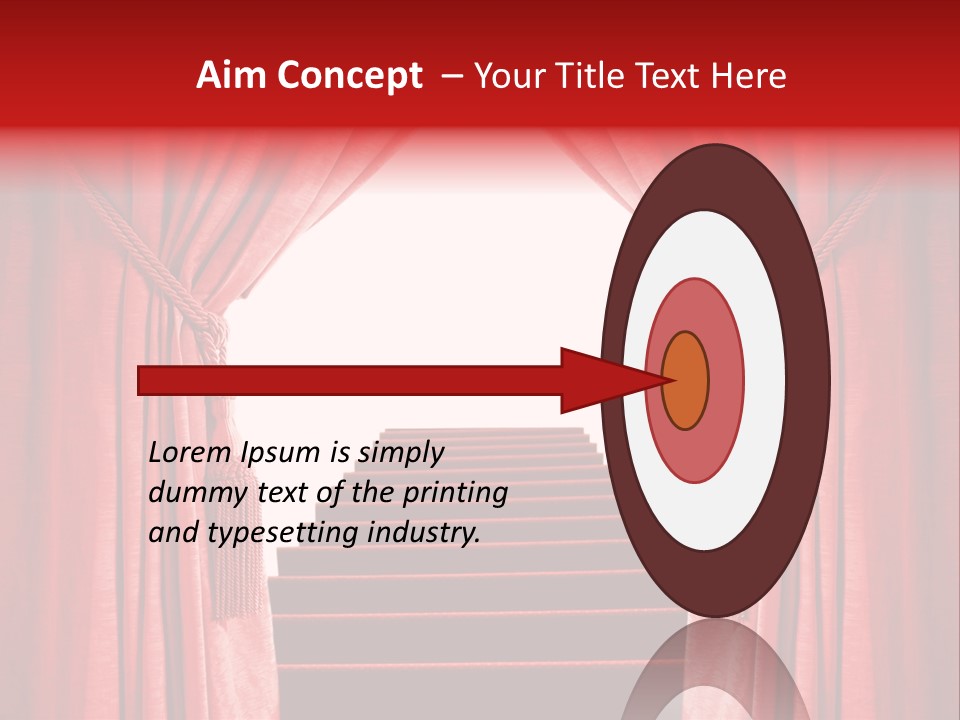 Theatrical Entrance Enter PowerPoint Template