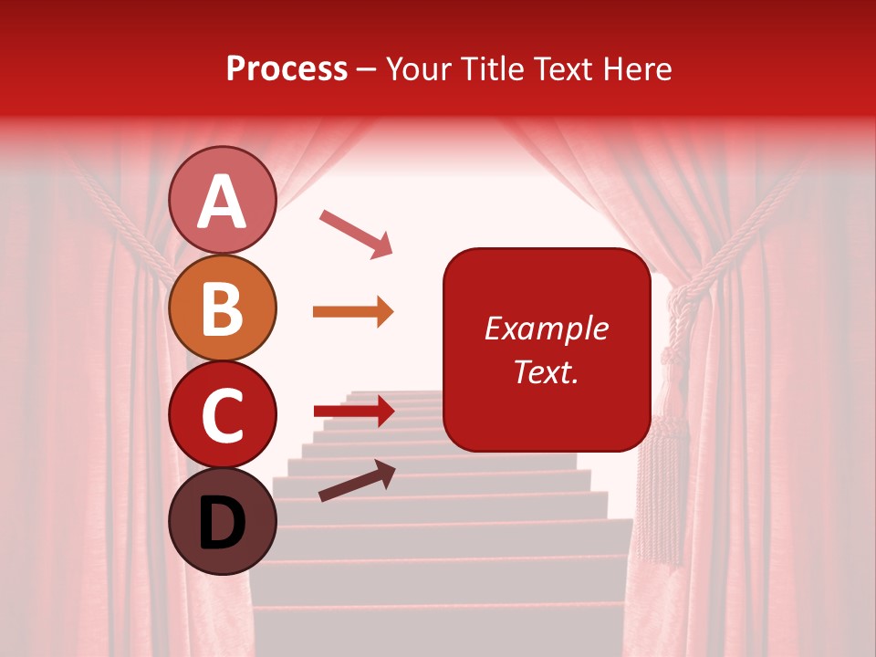 Theatrical Entrance Enter PowerPoint Template