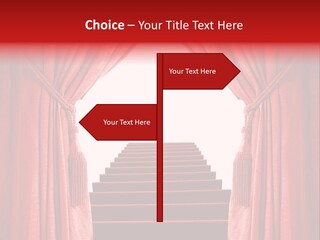 Theatrical Entrance Enter PowerPoint Template