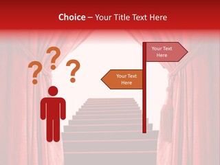 Theatrical Entrance Enter PowerPoint Template