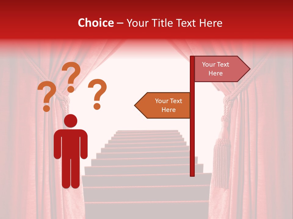 Theatrical Entrance Enter PowerPoint Template