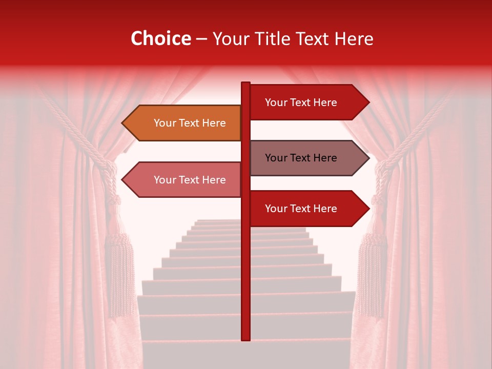 Theatrical Entrance Enter PowerPoint Template