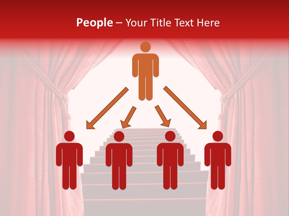 Theatrical Entrance Enter PowerPoint Template