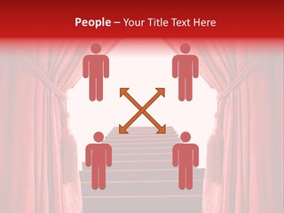 Theatrical Entrance Enter PowerPoint Template