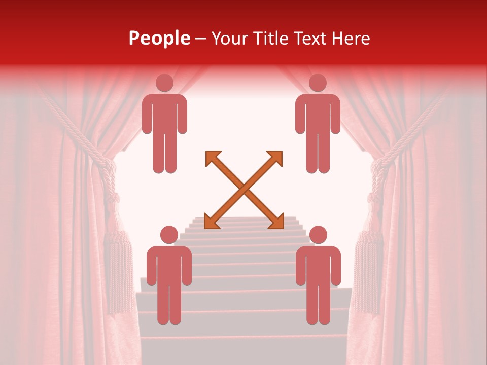 Theatrical Entrance Enter PowerPoint Template