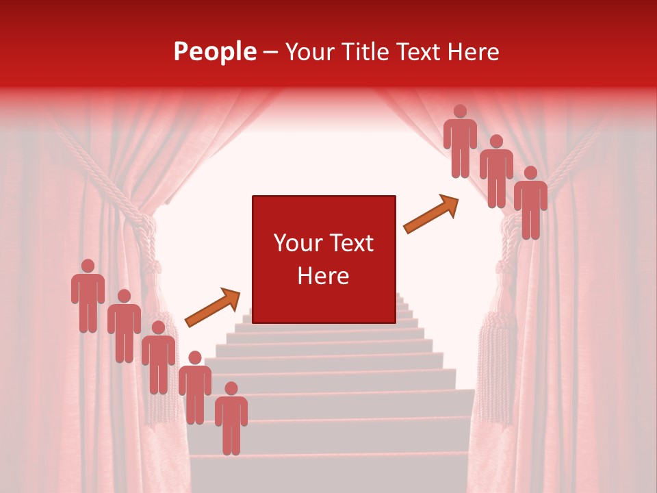 Theatrical Entrance Enter PowerPoint Template