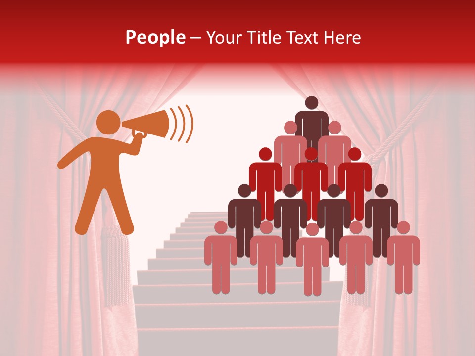 Theatrical Entrance Enter PowerPoint Template