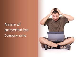 Panic Type Teenager PowerPoint Template