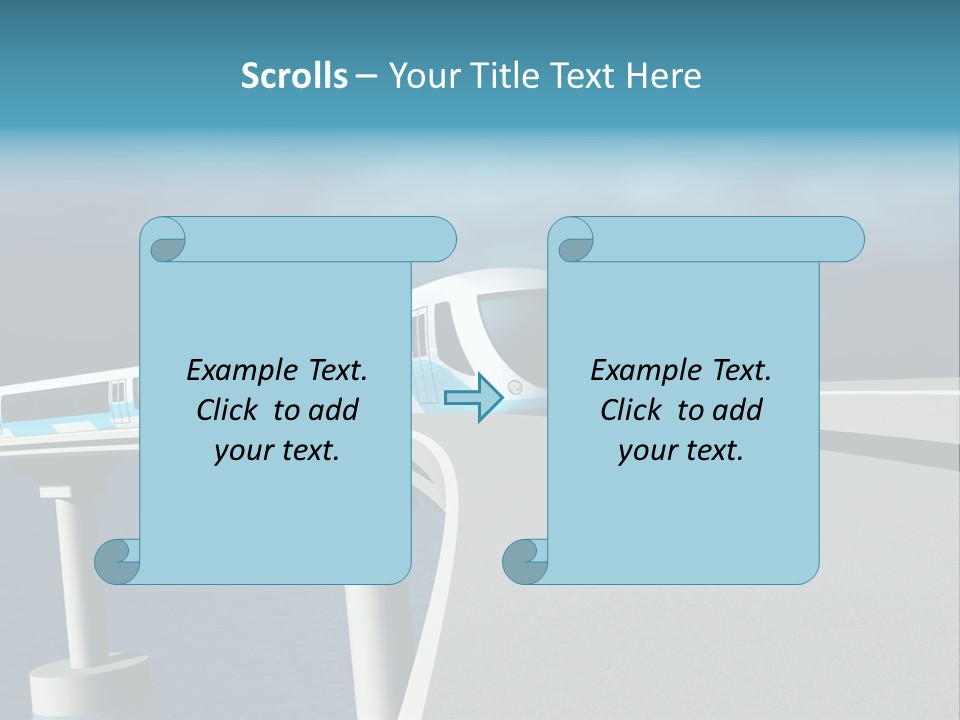 Platform Tube Background PowerPoint Template