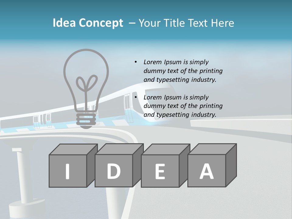 Platform Tube Background PowerPoint Template