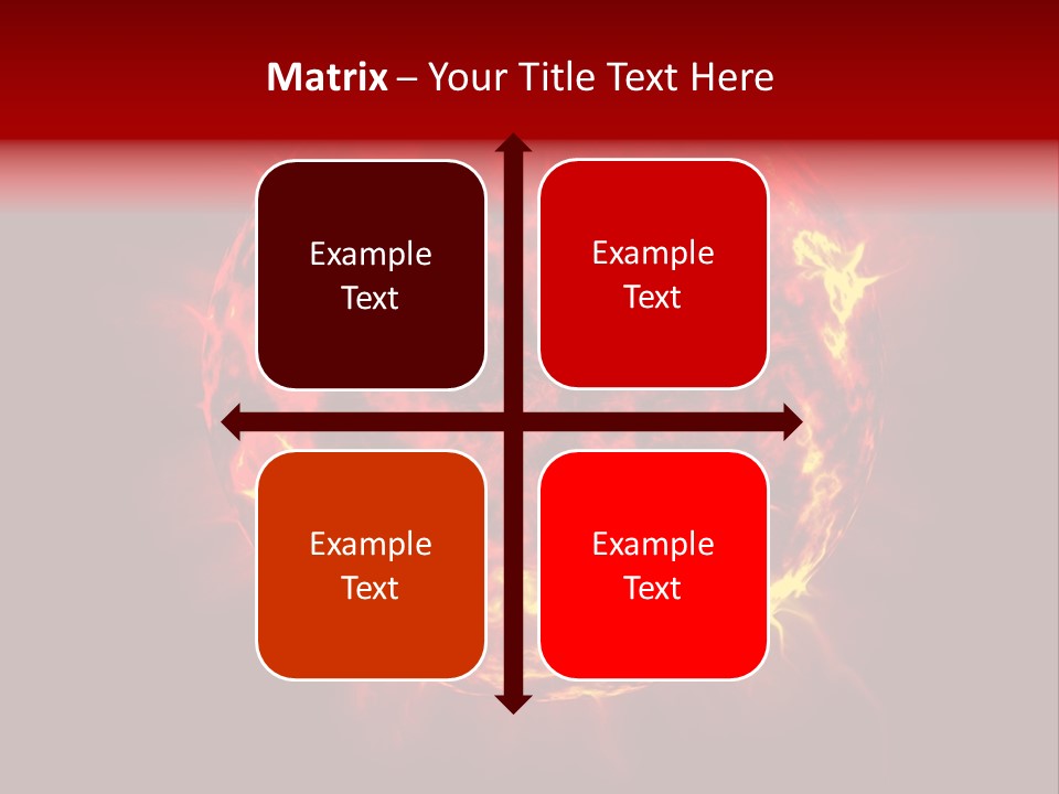 Burst Detonation Sun PowerPoint Template