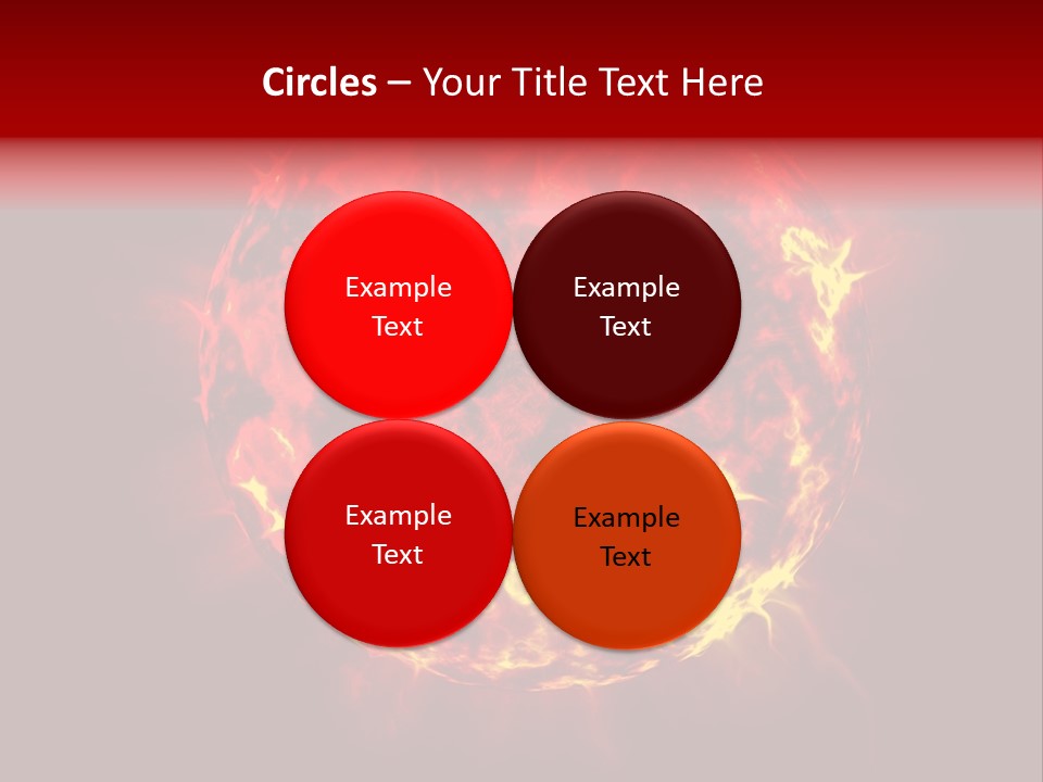 Burst Detonation Sun PowerPoint Template
