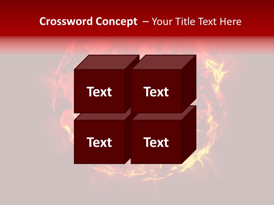 Burst Detonation Sun PowerPoint Template