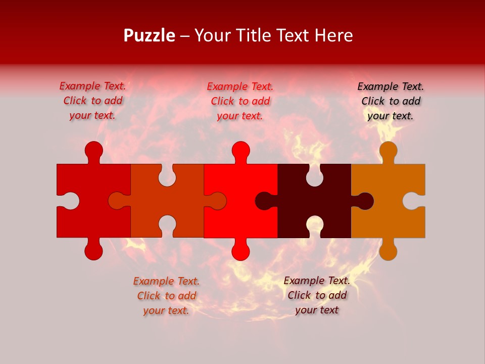 Burst Detonation Sun PowerPoint Template