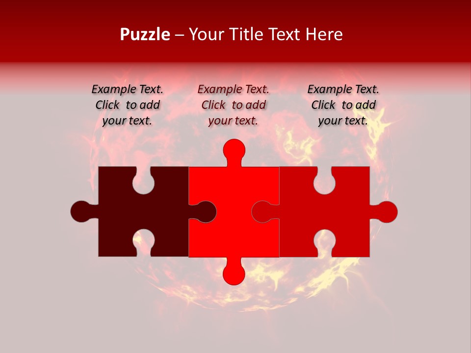 Burst Detonation Sun PowerPoint Template