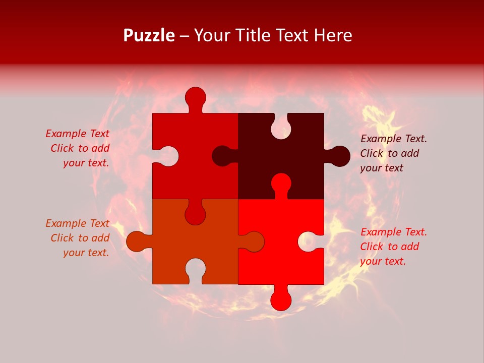 Burst Detonation Sun PowerPoint Template